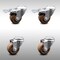 Service Caster 3 Inch SS High Temp Glass Filled Nylon Bolt Hole Caster Set with 2 Lock Brakes SCC-SSBHTTL20S314-GFNSHT-2-S-2 - alternate 1